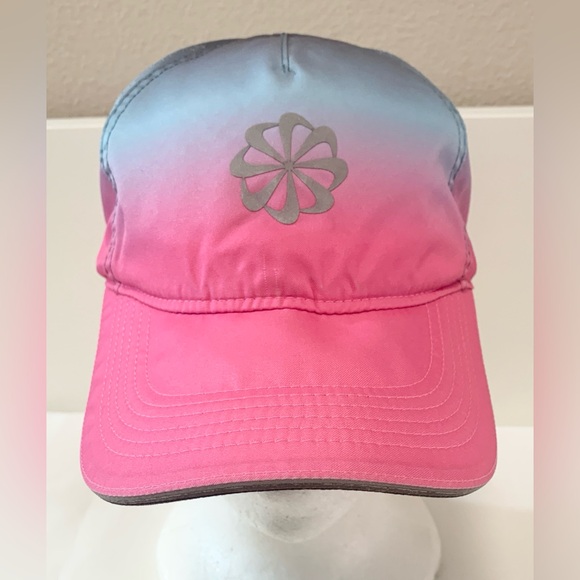 Nike Accessories - Nike Aerobill Dri-Fit Blue Pink Featherlight Fade Cap Hat  BV2196-686 Hook Loop